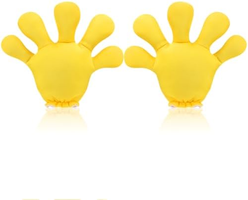 1 Pairs Yellow Jumbo Cartoon Hand Gloves