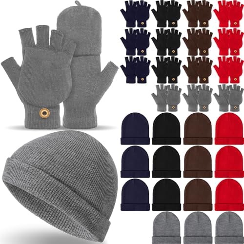 10/30/60 Pcs Winter Mittens Cold Gift for Men Women Homeless Care 30 Pcs
