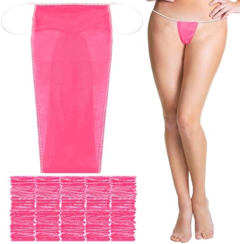 100 Pcs Disposable Thong Panties for Women Nonwoven