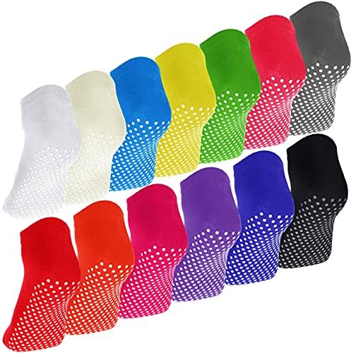 13 Pairs Grip Socks for Women Men Non Slip Socks
