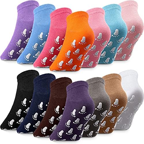 14 Pairs Baby Kids Socks Low Cut Non Slip for 2-9 Years Infants Toddlers