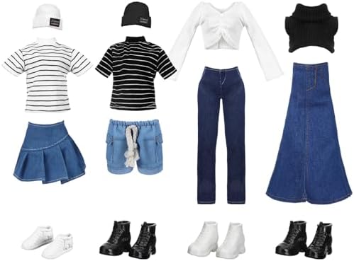 14 Pcs Spring Doll Clothes and Accessories for 11.5 Inch Doll