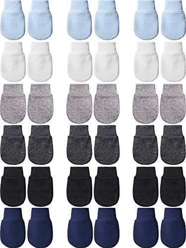 18 Pairs Newborn Infant Baby Mittens No Scratch Gloves 0-6 Months
