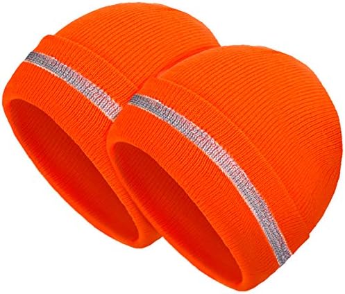 2 Pack Reflective Beanie Hats