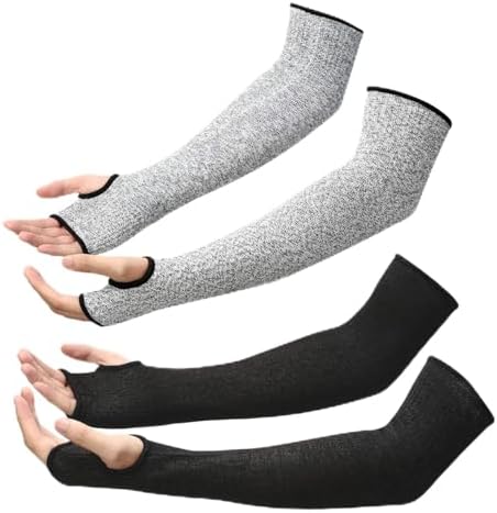 2 Pairs Arm Protection Sleeves Cut Resistant