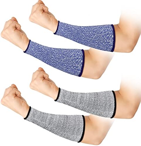 2 Pairs Cut Resistant Sleeve Level 5 8.6 x 3.7 Inches