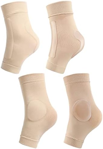 2 Pairs Figure Skating Ankle Pads Socks Sleeves