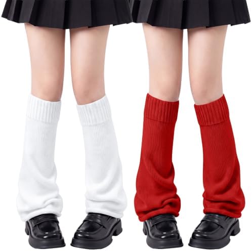 2 Pairs Fluffy Leg Warmers Y2K