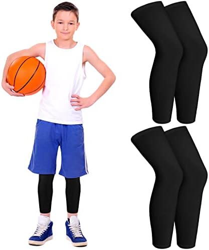 2 Pairs Kids Leg Sleeves Long Compression Sleeves