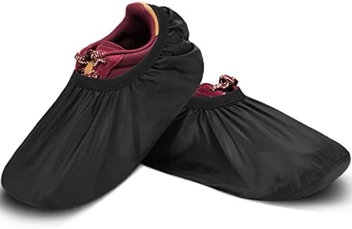 2 Pcs Black Bowling Shoe Covers Protector
