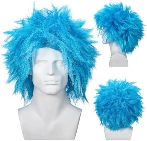 2 Pcs Funny Wigs Crazy Costume Accessories Halloween Cosplay Party
