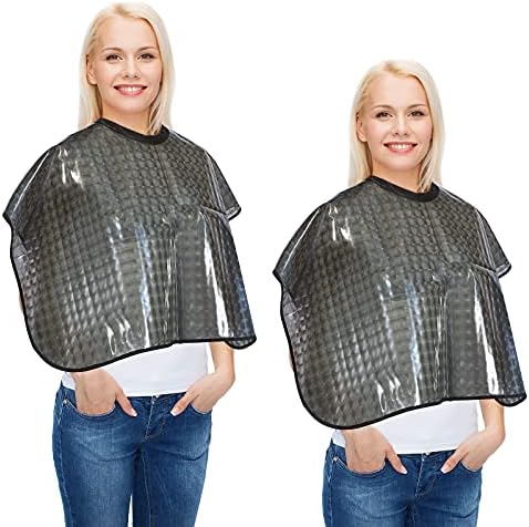 2 Pcs Hair Dye Cape Waterproof Makeup Cape Reusable Haircutting Smock