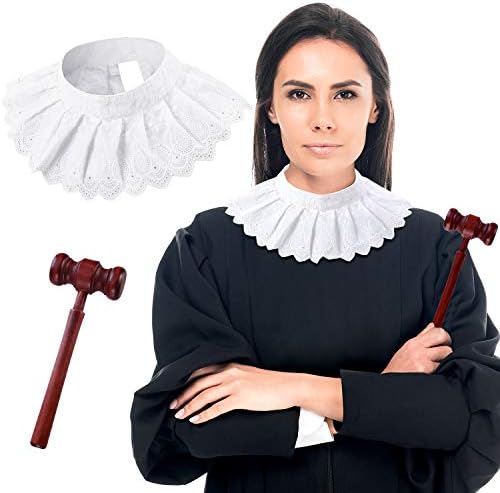 2 Pcs Halloween Judge Costume Accessories