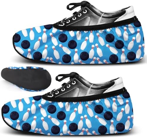 2 Pcs Multicolor Bowling Shoe Covers Polyester Bowling Shoe Protector