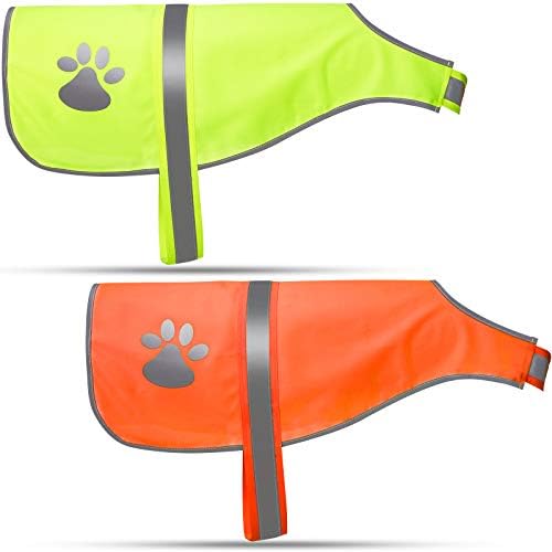 2 Pcs Reflective Dog Vest Adjustable Safety Vest