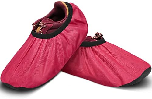 2 Pcs Rose Red Bowling Shoe Covers Polyester Bowling Shoe Protector