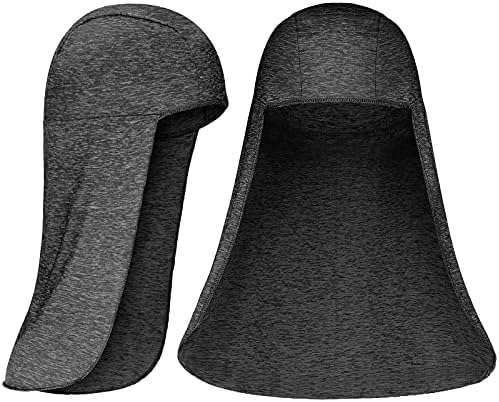 2 Pieces Hard Hat Sun Shade Cooling Skull Cap Neck Cover Elastic Fishing