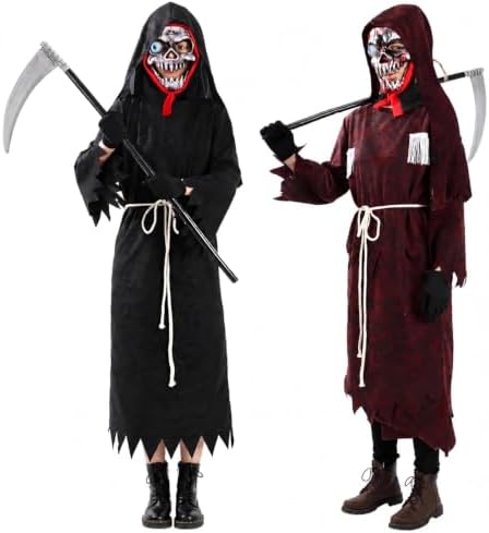 2 Sets Halloween Grim Reaper Costume for Boys