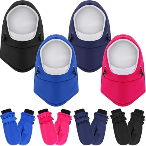 2 Sets Ski Balaclava Mittens