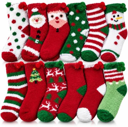 24 Pair Christmas Cupcake Socks Bulk