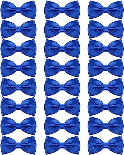 24 Pcs Royal Blue Bow Ties for Men