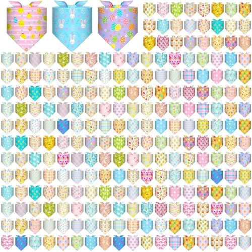 240 Pcs Dog Bandanas Bulk 4th of July Patriotic Pet Bandanas Adjustable