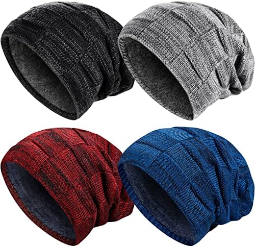 3/4 Pack Winter Beanie Hats for Men