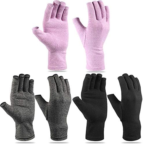 3 Pair Compression Arthritis Gloves