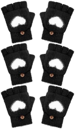 3 Pair Fingerless Gloves