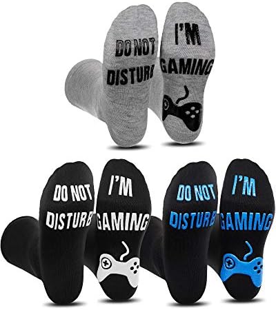 3 Pairs Gaming Socks Men Not Disturb