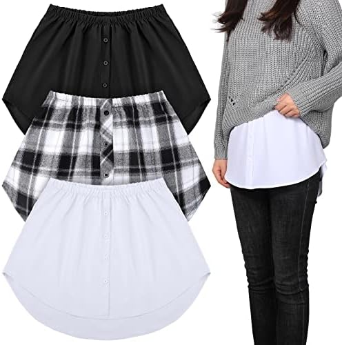 3 Pcs Shirt Extenders Women