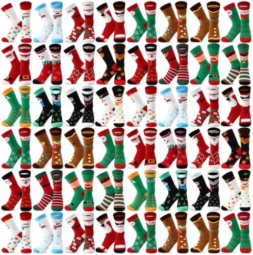 300 Pairs Christmas Funny Crew Socks Bulk
