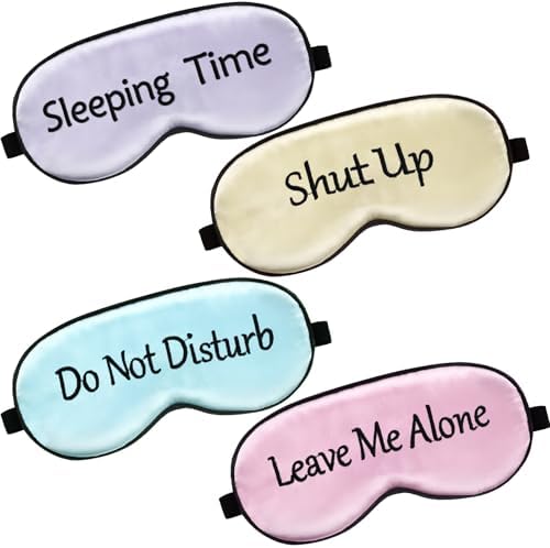 4 Pack Funny Eye Mask for Sleeping Blackout