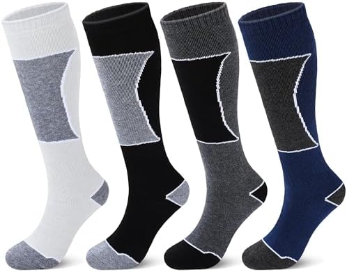 4 Pairs Merino Wool Ski Socks