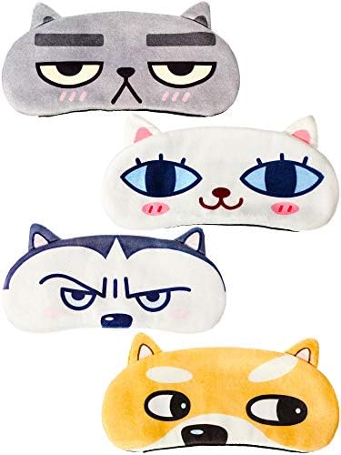 4 Pcs Cat Sleep Mask for Kids