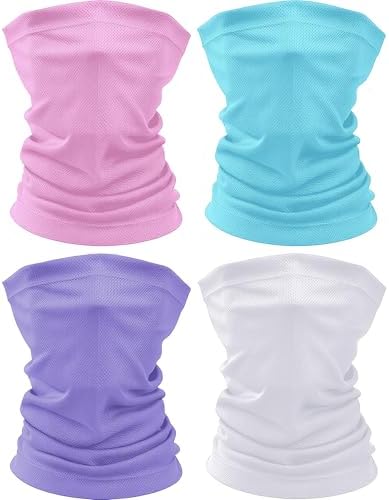 4 Pcs Neck Gaiter Face Bandana 4Color