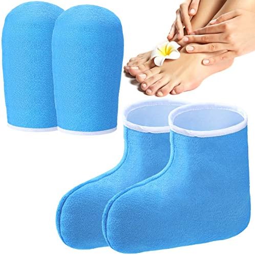 4 Pcs Paraffin Wax Mitts and Booties