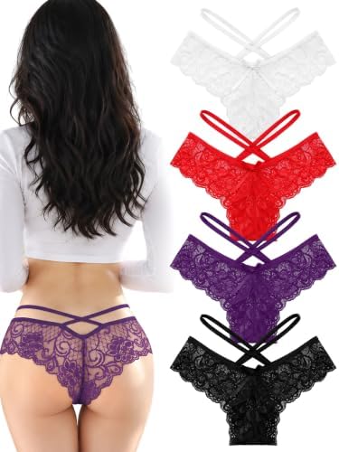 4 Pcs Sexy Women's Lace Panties