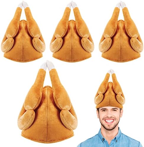 4 Pcs Thanksgiving Turkey Hats Funny Turkey Head Shape