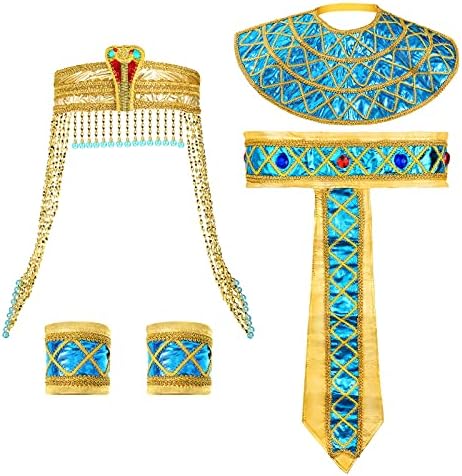 4 Pieces Women's Egyptian Costume Accessories Included Egyptian Princess