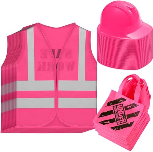 48 Pcs Kids Construction Costume