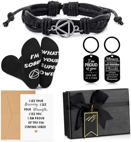 5 Pcs Sobriety Gift for Men Women Addiction Recovery Sober Encouragement