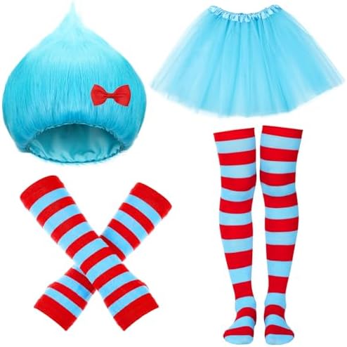 5 Pcs Women Tulle Tutu Costume Accessories Set for Halloween