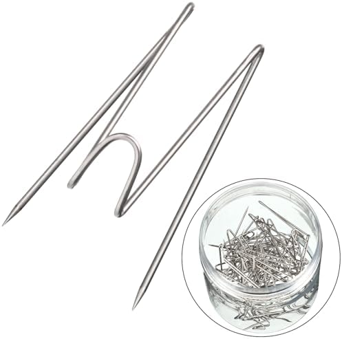 50 Pcs Fabric Panel Wall Wire Hooks Cubicle Hooks