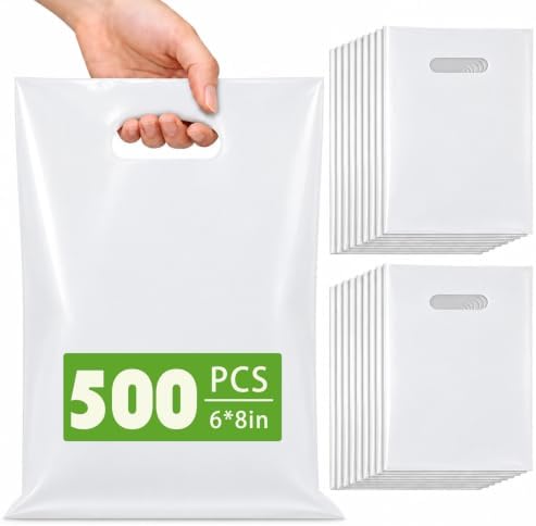 500 Pcs Small Plastic Gift Goodie Bags Bulk