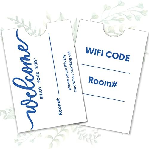 5000 Pack Hotel Key Card Envelopes Sleeves Bulk Delicate Printed Welcome