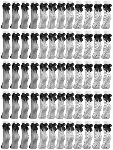 6/30 Pairs Fishnet Socks for Women