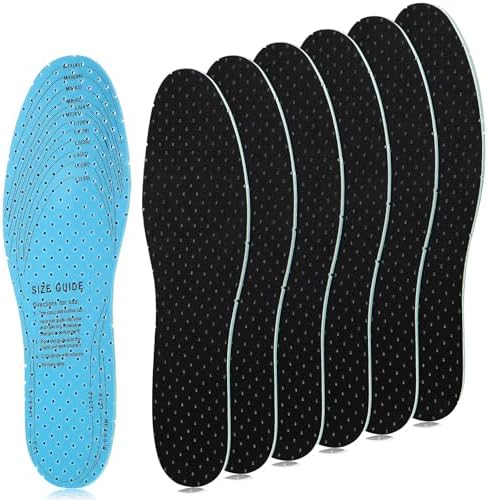 6 Pairs Breathable Thin Insole