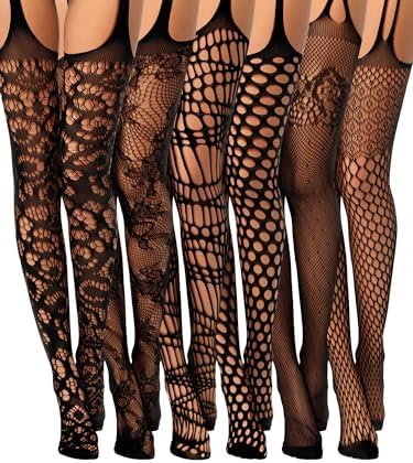 6 Pairs Fishnet Stockings