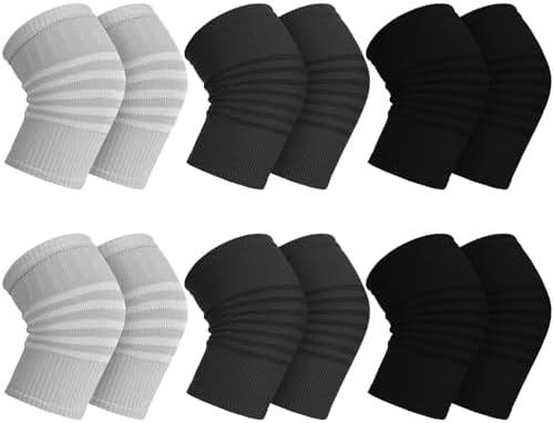 6 Pairs Knee Warmers for Women Men 2Color L